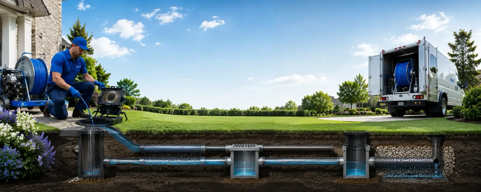 Outdoor drain cleaning information for Otway, OH